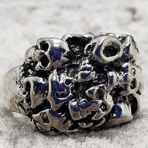 P00014 Stainless Men women Punk Design Skull Biker Ring